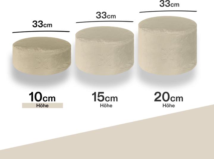 Actual product image Omnana CUSHY meditation cushion
