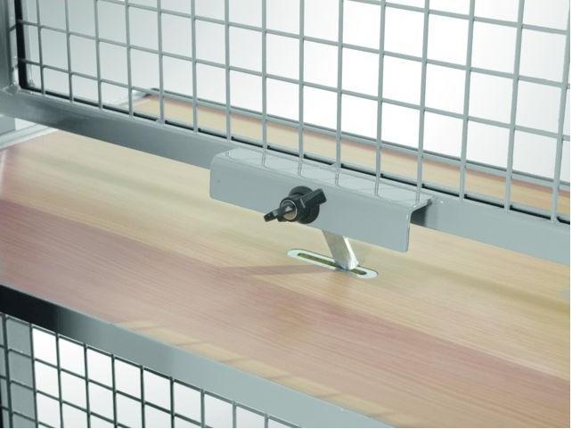 Immagine prodotto Elemento di consegna con ripiano supplementare richiudibile, in acrile/lamiera, altezza 2200 mm