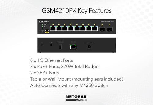 Produktbild Netgear M4250-9G1F-PoE+ (10 Ports)