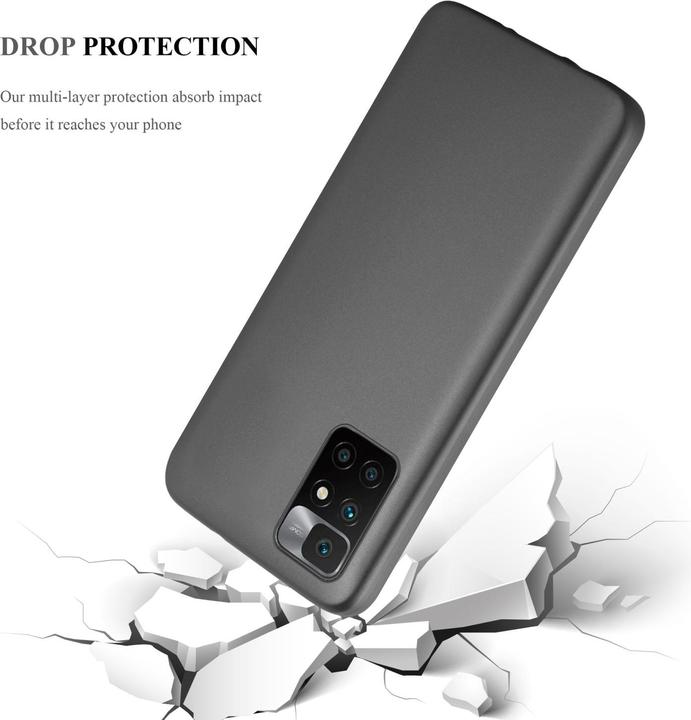 Actual product image Cadorabo TPU Matt Metallic Sleeve (Xiaomi Redmi 10, Xiaomi Redmi Note 11 5G)