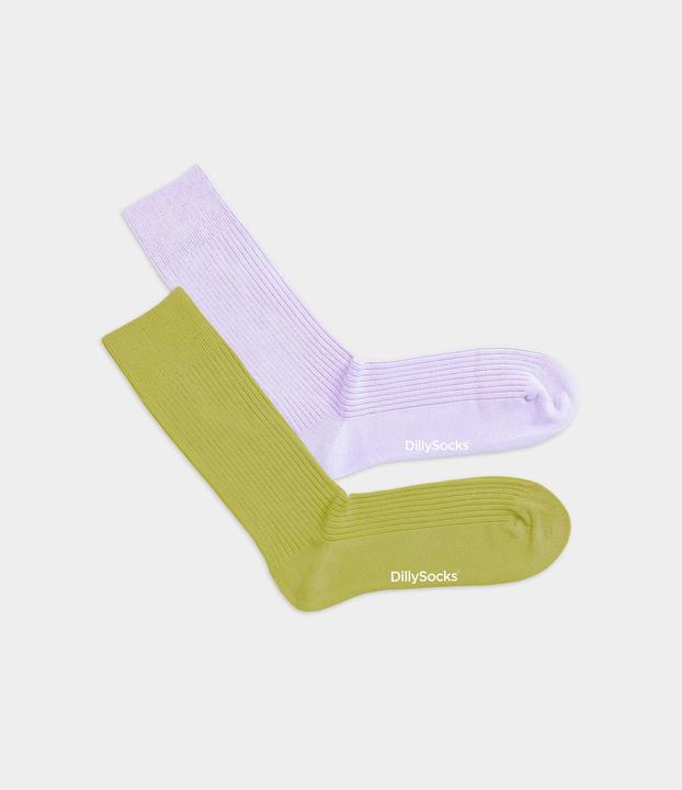 Image du produit DillySocks Ribbed Modern Pastels (pack de 2) (lot de 2, 41 - 46)