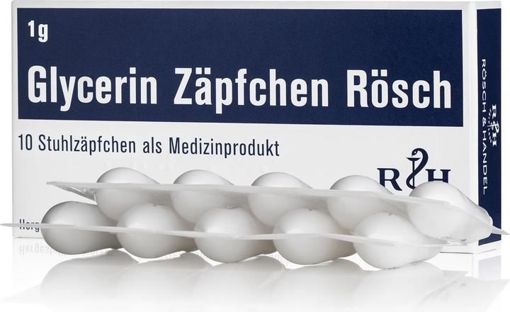 Produktbild Rösch & Handel Glycerinzäpfchen 1 g 10 Stk (10 Stück)