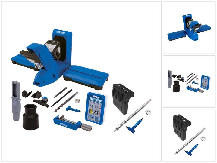 Kreg Pocket Hole Jig 720 PRO Taschenloch Bohrschablone + Basis Station + Micro Bohrschablone + Stufe