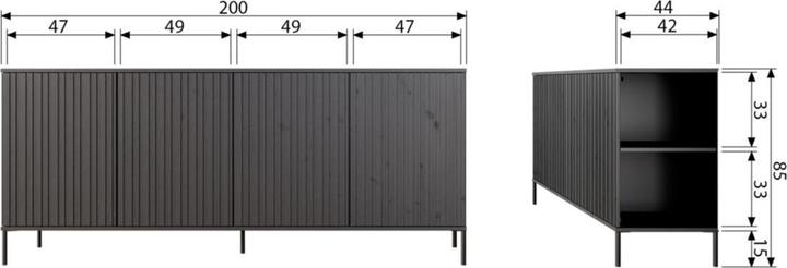 Immagine prodotto Woood Gravure (85 x 200 x 44 cm)