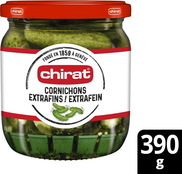 Actual product image Chirat Cornichons extra 390 g verre (390 g)