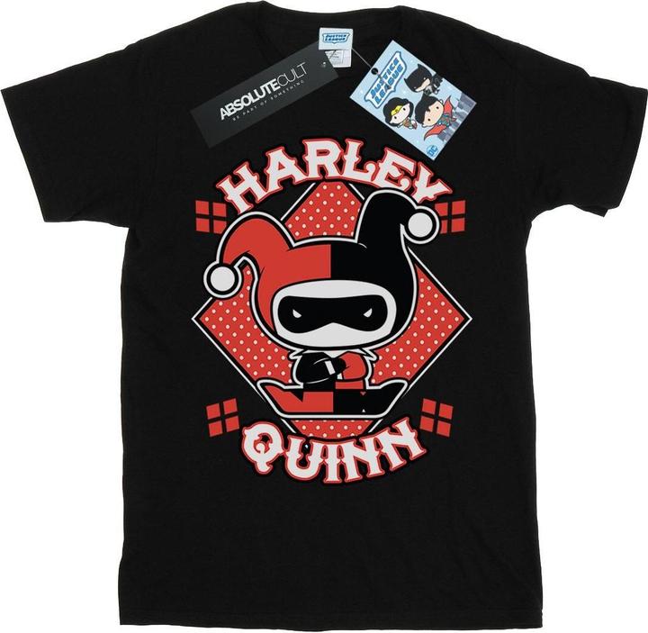 Actual product image Harley Quinn Girls Chibi Cotton T-Shirt (128)