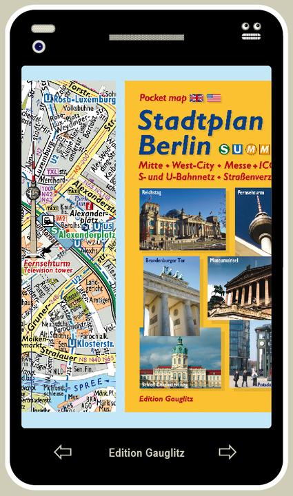 Actual product image City map of Berlin (mobile look)