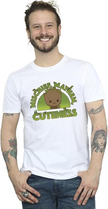 Actual product image Mens I Am Groot Mischief Mayhem T-Shirt (S)