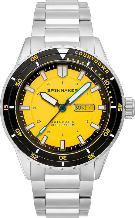 Actual product image Spinnaker SP-5099-33 Men's watch Hass Automatic Diver 43mm 30ATM (Diving watch, Rotating bezel left, 43 mm)