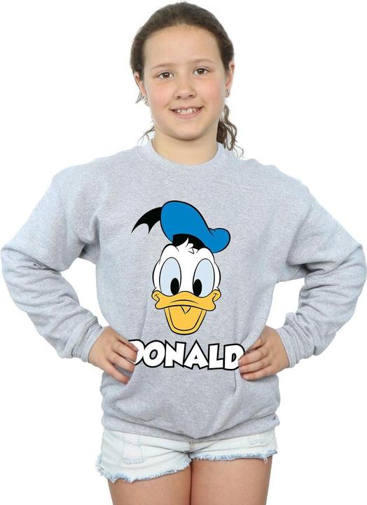 Actual product image Disney Girls Donald Duck Face Sweatshirt (152, 158)