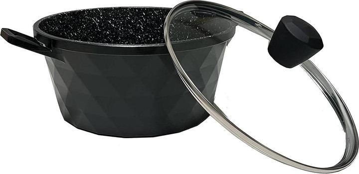 Immagine prodotto JTI Set di pentole - alluminio e vetro - 6 pezzi (28 cm, Set di pentole e padelle da cucina, Alluminio)