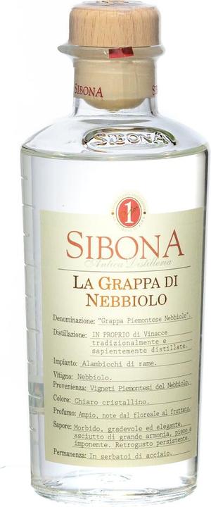 Produktbild Sibona Grappa di Nebbiolo Grappa,5l