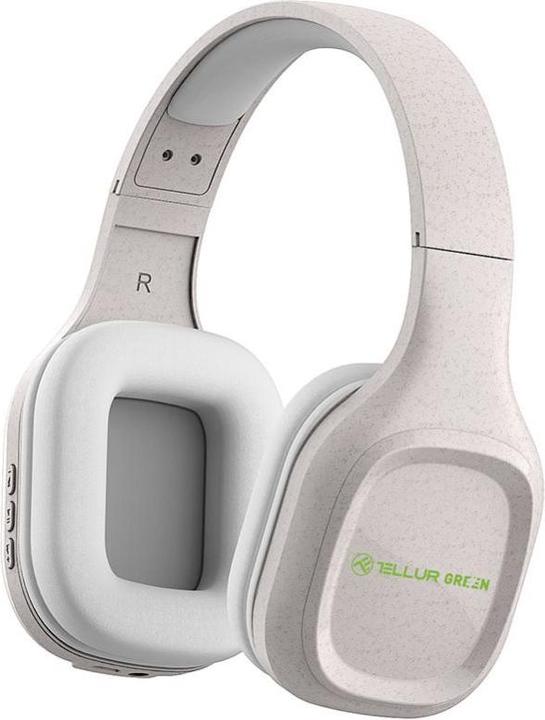 Tellur Cuffie Over-Ear Bluetooth verdi Pulse Crema pieghevole (8 h, Senza fili)