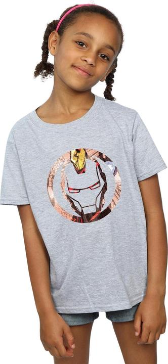 Image du produit - T-shirt IRON MAN MONTAGE SYMBOL - Fille (140, 146)