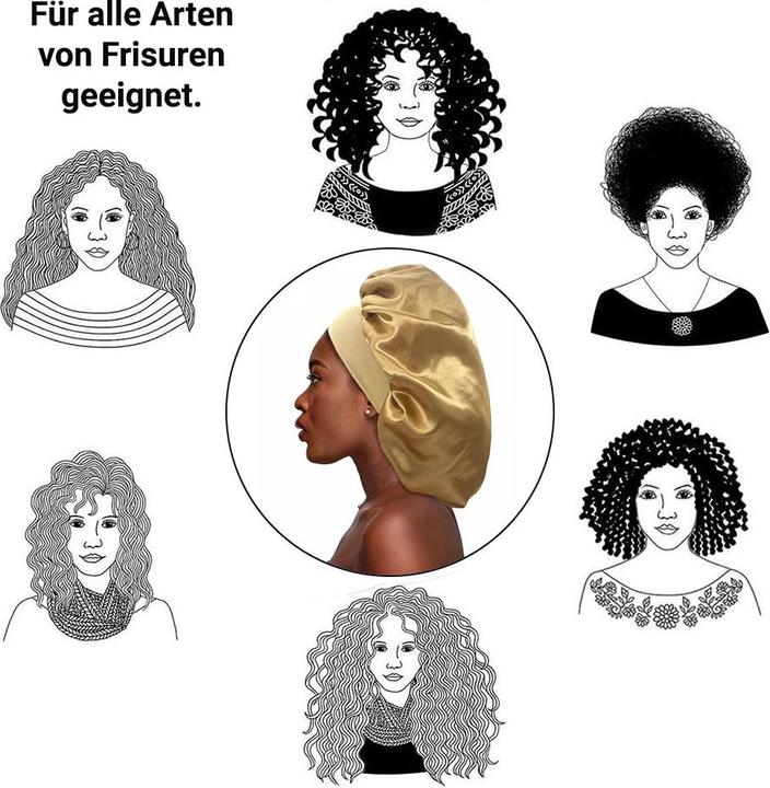 Produktbild X-Tac Satin Haarschlaf-Haube