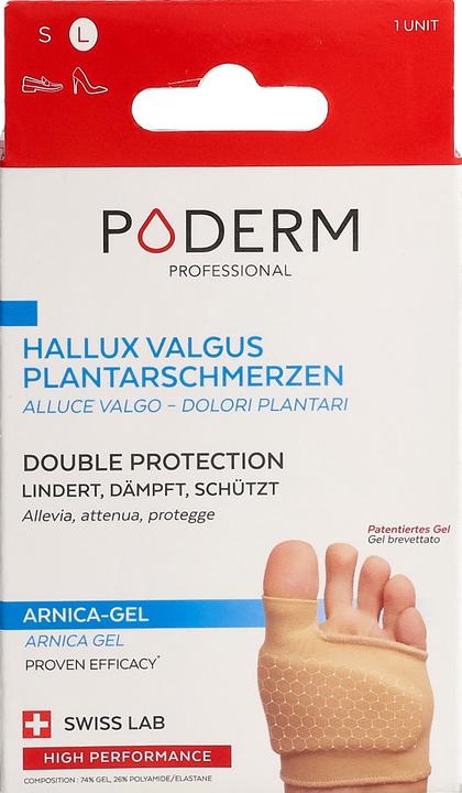 Immagine prodotto Poderm Doppia protezione per l'alluce valgo e il dolore plantare del tallone (Deodorante per piedi e polvere, 202.50 ml)