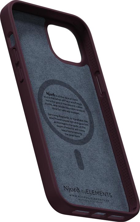 Actual product image Njord Salm.Leather Magsafe Case (Apple iPhone 14 Plus)