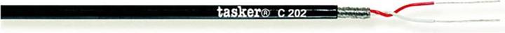 Actual product image Tasker Microphone cable on reel 2x 0.08 mm² 100 m black (100 m)