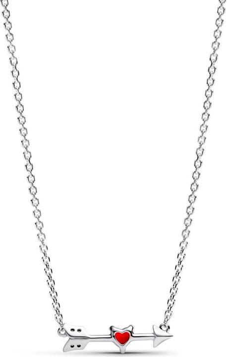 Produktbild Pandora Necklace Heart with pendant Arrow & Murano Glass (Silber 925)