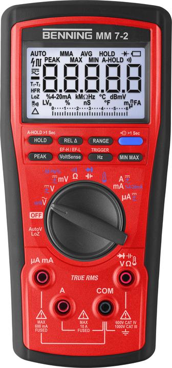 Produktbild Benning TRUE RMS Digital-Multimeter (CAT III 1000V, CAT IV 600V)