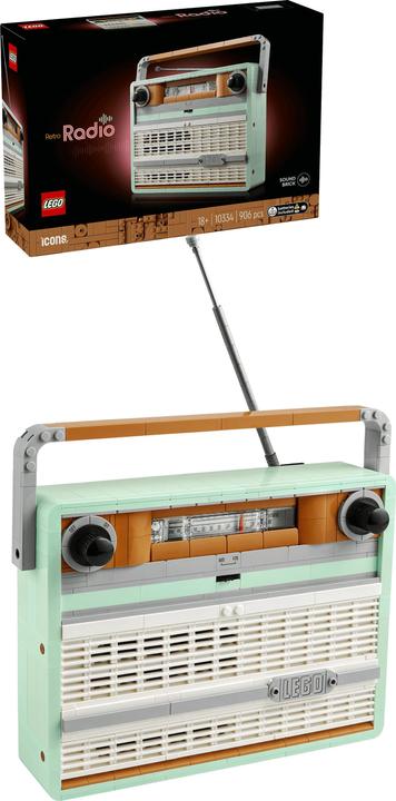 Productafbeelding LEGO Retro draagbare radio (10334, LEGO Icons, LEGO Zeldzame Sets)