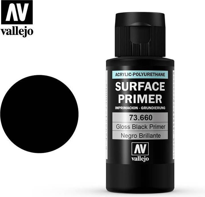 Produktbild Vallejo Surface Primer - Gloss Black Primer (73.660)