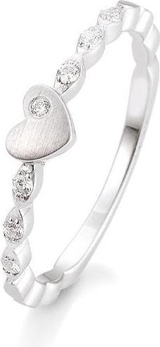 Produktbild Breuning Verlobungsring Herz (58, 750/18 K Gold)