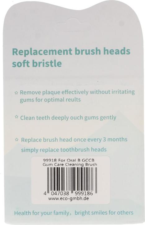 Actual product image AccuCell Gum Care toothbrush head for Oral-B electric toothbrushes, 4 pieces (4 x)