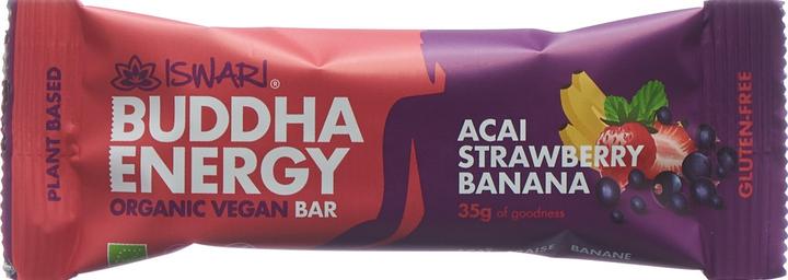 Image du produit Iswari Buddha Energy Barre bio acai fraise banane (35g) (Banane, Fraise, Açaï, 1 pcs, 35 g)