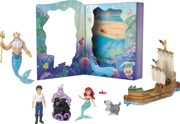 Image du produit Disney Princess Set de livre d'histoires de petites poupées - Arielle