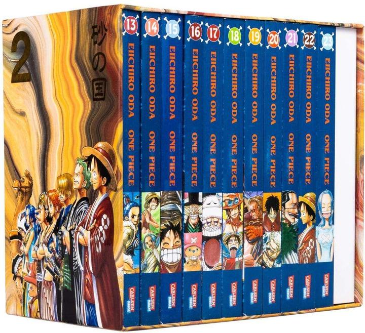 Immagine prodotto One Piece Sammelschuber 2: Alabasta (inklusive Band 13–23) (Tedesco, Eiichiro Oda, 2022)