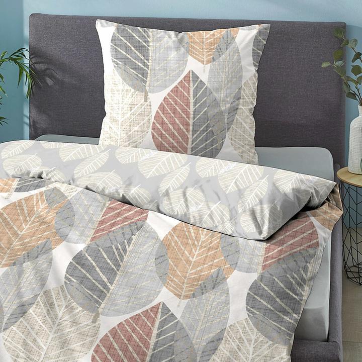 Immagine prodotto Biberna Biancheria da letto in fibra fine comfort 4168-555 nature (Set di biancheria da letto, 135x200 cm (80x80 cm))