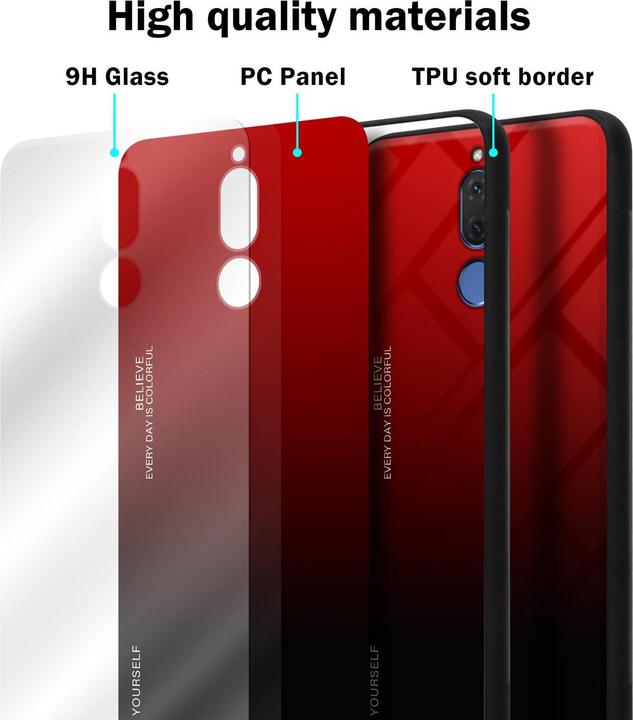 Produktbild Cadorabo TPU 2 Farben Glas Cover (Huawei Mate 10 Lite)