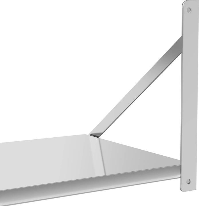 Produktbild Royal Catering Wandbord klappbar 40 kg Wandregal 60 x 45 cm Edelstahl Küchenregal Gastro (60 x 45 cm)