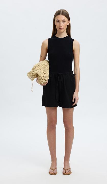 Produktbild Selected Femme Mid Waist Shorts aus Leinengemisch (38)