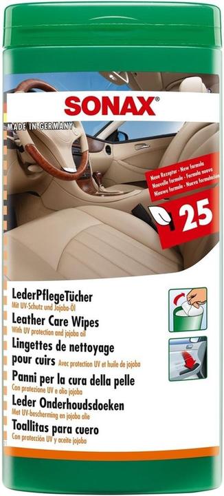 Actual product image Sonax Leather care wipes