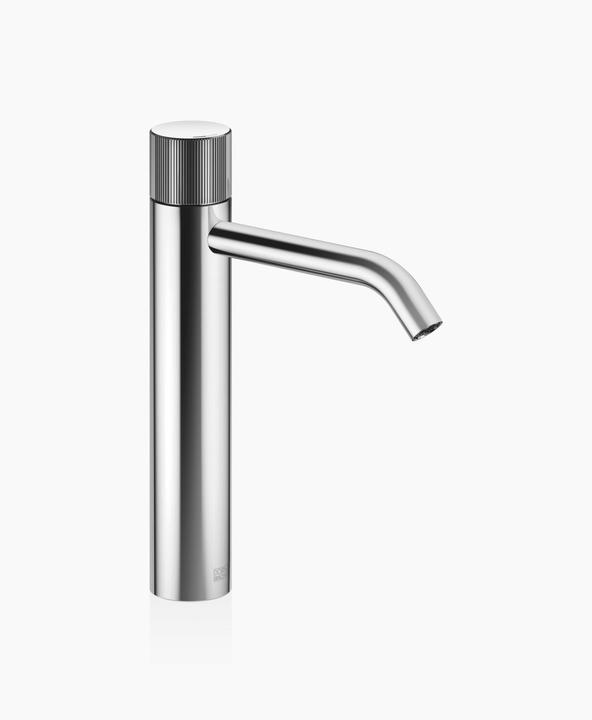 Dornbracht Miscelatore monocomando per lavabo META PURE con piede rialzato, senza scarico, per limpi