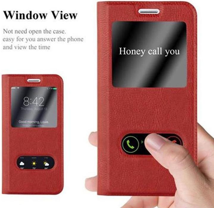 Actual product image Cadorabo Book with View double window cover (Samsung Galaxy J5 (2015))