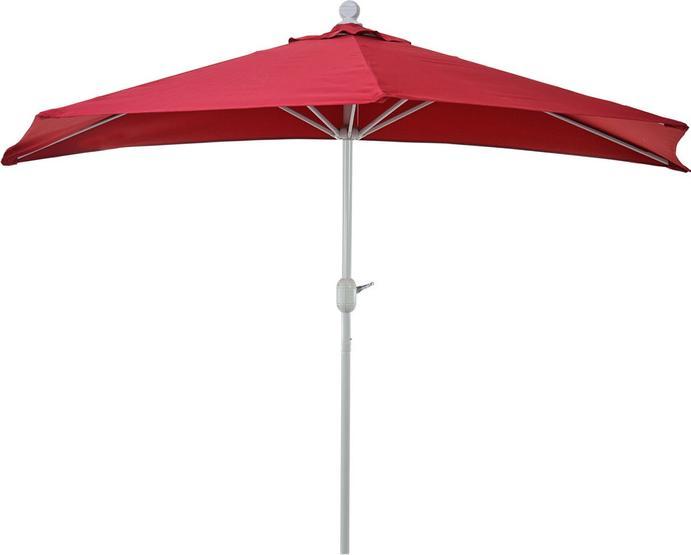 Image du produit Swisshandel24 Parasol semi-circulaire, demi-parasol balcon, UV 50+ polyester/alu 3kg 270cm (2.70 m)
