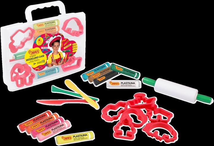 Actual product image Jovi Plasticine with accessories + moulds + tools Case