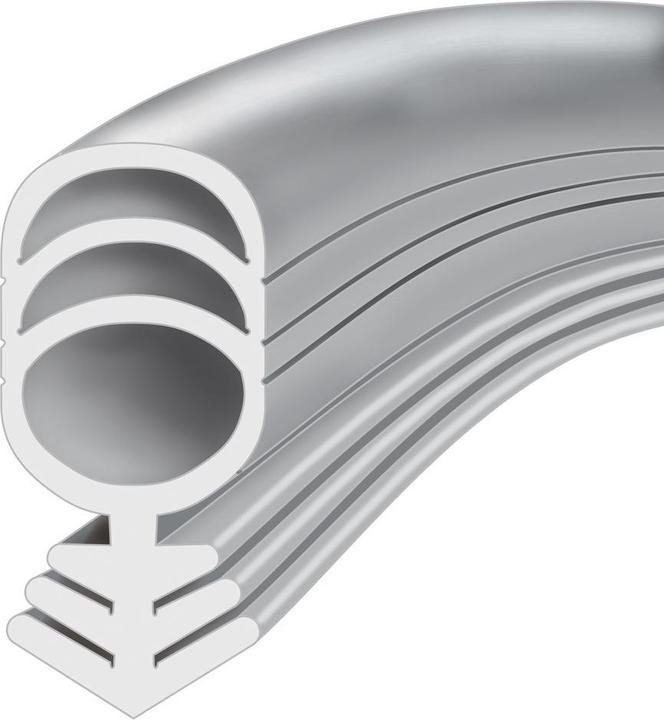 Actual product image Elton Ellen door stop seal 104 for 3mm groove silicone white, diam. 6mm, L 25mtr