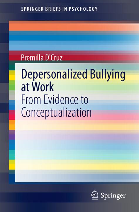Image du produit Depersonalized Bullying at Work (Anglais, Premilla D'Cruz, 2014)