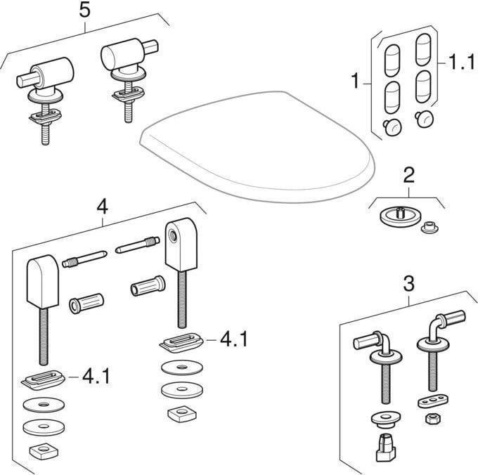 Actual product image Geberit WC seat FELINO with cover, with soft-closing mechanism white