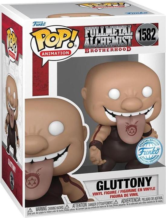Actual product image Funko POP! Fullmetal Alchemist Gluttony Exclusive