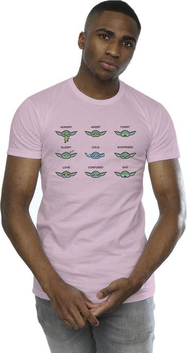 Actual product image Star Wars Mens Mandalorian Grogu Mood T-Shirt (S)