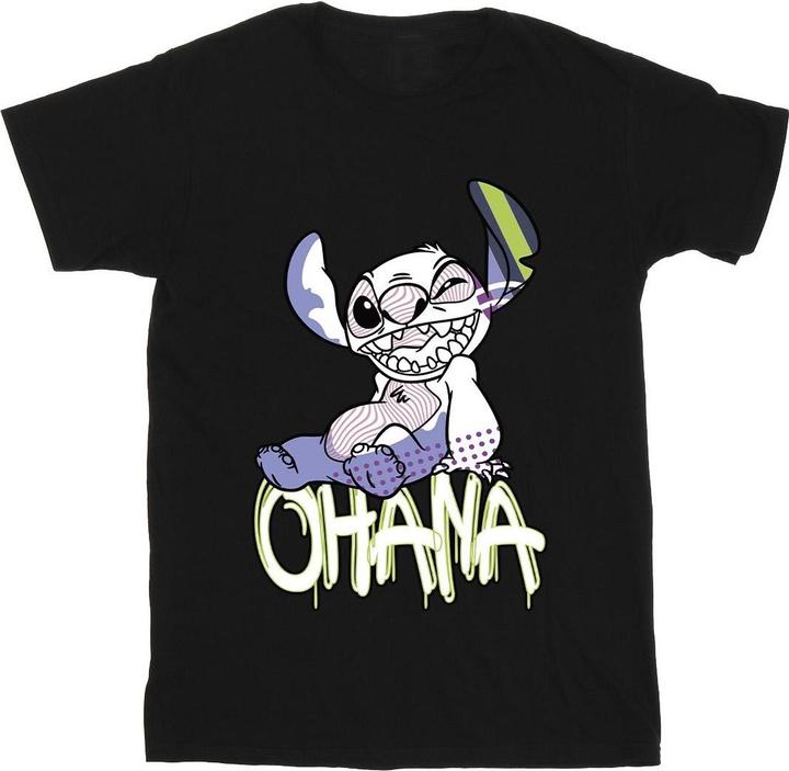 Disney Lilo And Stitch Ohana Graffiti TShirt (XL)