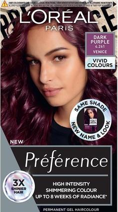 Immagine prodotto L'Oréal Paris L'Oreal Preference Vivids Tintura per capelli 4.261 Viola scuro (4,261 Viola scuro)