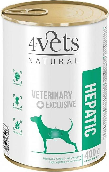 Actual product image 4Vets Natural Hepatic Dog - wet dog food - 400 g (Adult, 400 g)