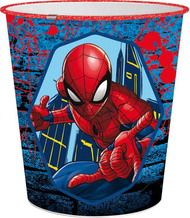 Produktbild Tinisu Spiderman Tisch-MÃ¼lleimer Marvel Papierkorb - 10 Liter (10 l)