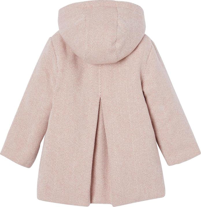 Actual product image Vertbaudet Girls' coat with hood & recycled polyester (146)